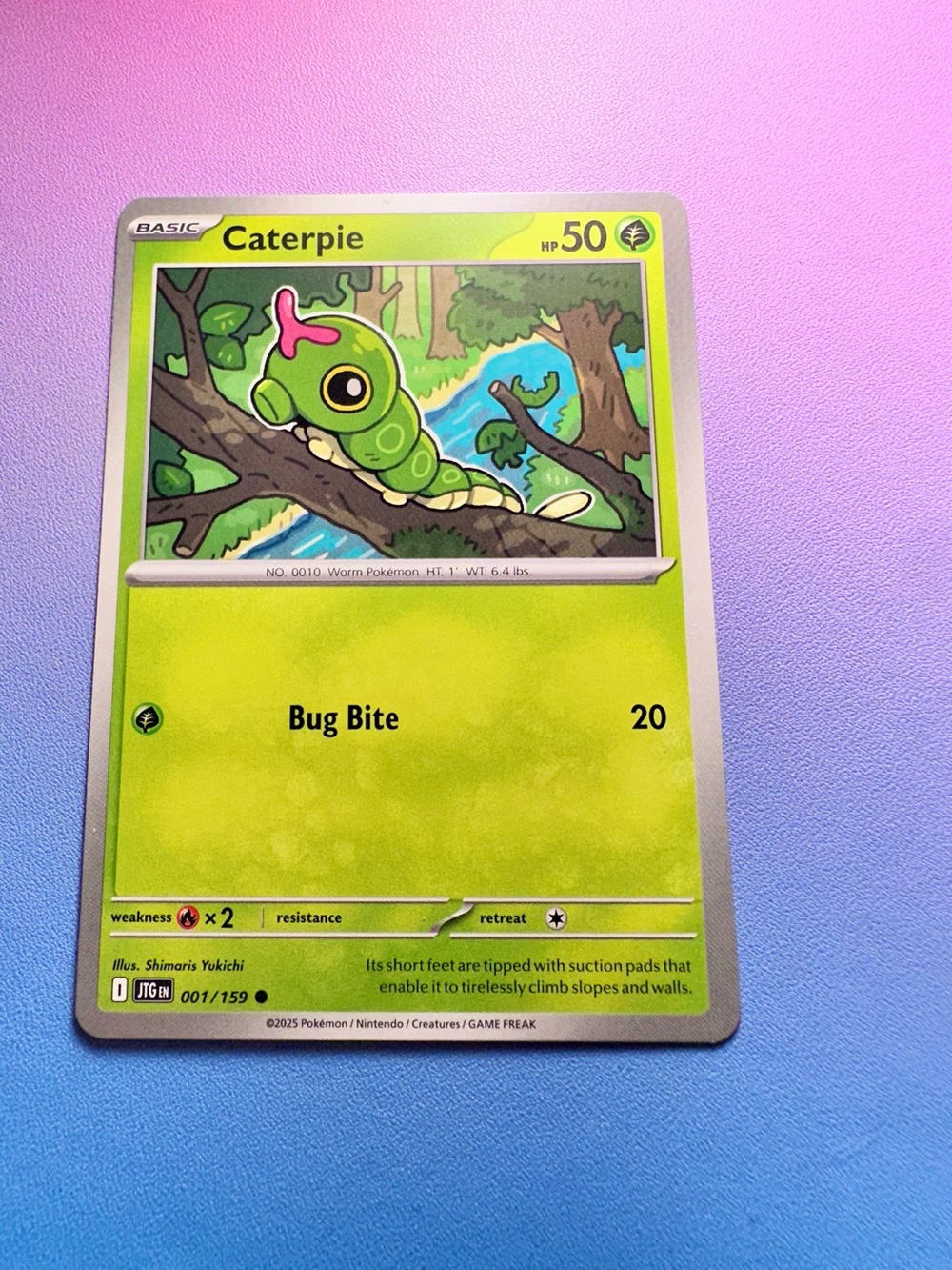 caterpie - 001/159 (common) — pokémon: journey together